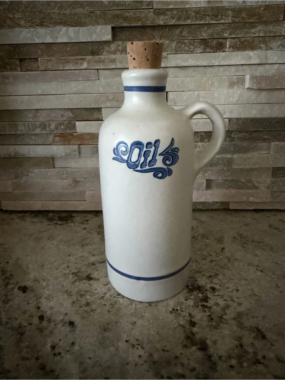 Vintage Pfaltzgraff Yorktown Ceramic Oil Bottle